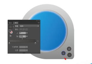 ai繪制一個(gè)圓形的錄音機(jī)圖標(biāo)